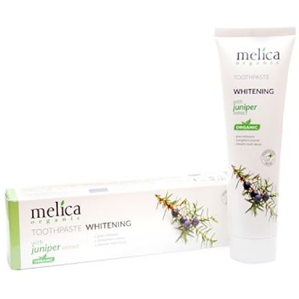 Зубна паста Melica відбілювальна c екстрактом ялівцю 100 мл
