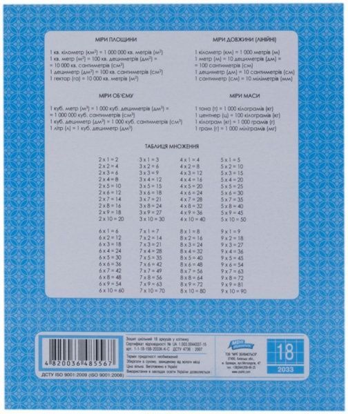 Тетрадь клетка Мечты сбываются эконом 18 листов