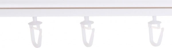 Карниз стельовий Bella Vita ОМ1 одинарний набірний 250 см білий 