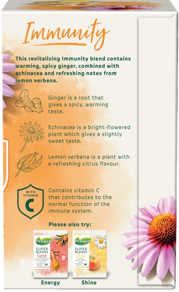 Чай Pickwick Super Blends Immunity 15 шт. 22,5 г 