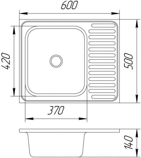 Мийка для кухні UP! (Underprice) z5604 U 