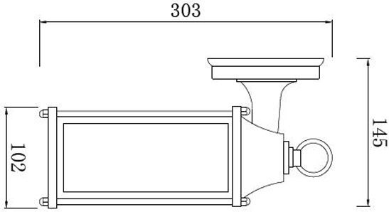 Светильник настенный Strotskis Brick GL1008D E27 60 Вт IP33 черный 