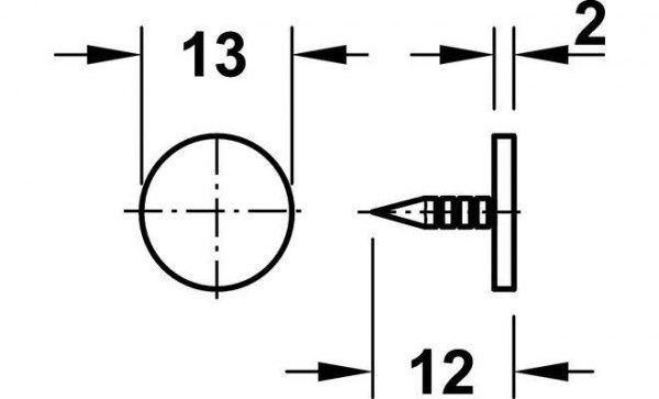 Фиксатор магнитный Hafele 3-4 кг белый 2 шт.