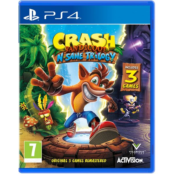 Crash Bandicoot N'sane Trilogy (PS4) Blu-ray