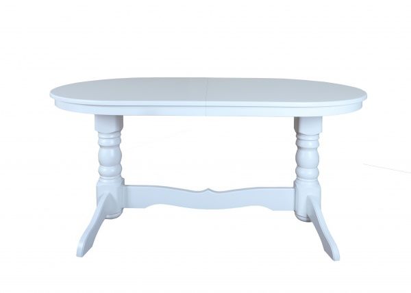 Стол обеденный Сейм 1600(2000)х900 мм белый мат 