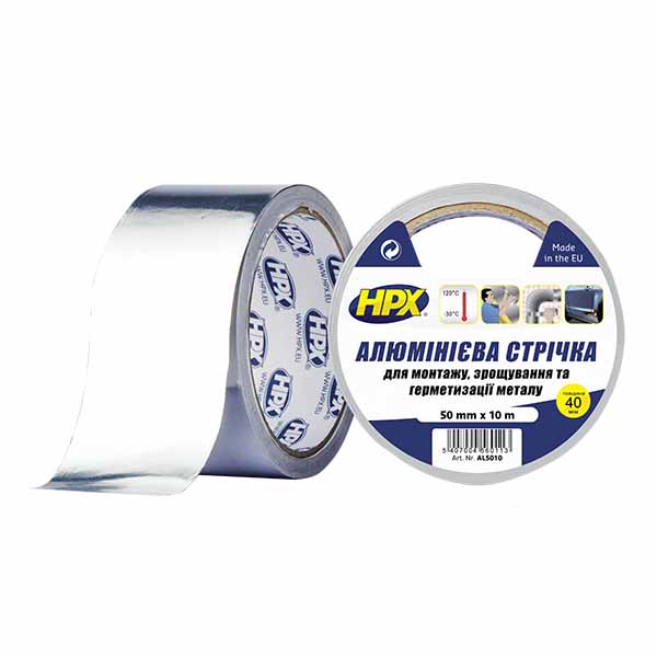 Алюминиевая лента 40 мкм 120°С 50мм x 10м HPX