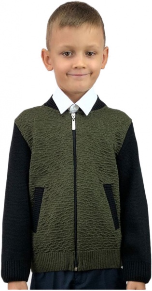 Бомбер для мальчика ART KNIT р.116 хаки 