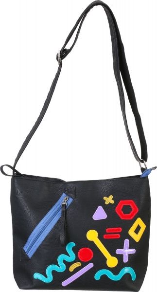 Сумка через плече чорний Э18111 