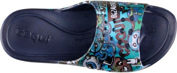 Шльопанці Coqui Long Printed 6375 102417 р. 28/29 синій із малюнком