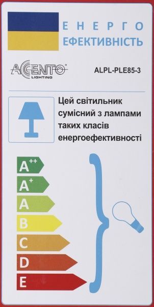 Підвіс Accento lighting Bordo ALPL-PLE85-3 3x60 Вт E27 хром 