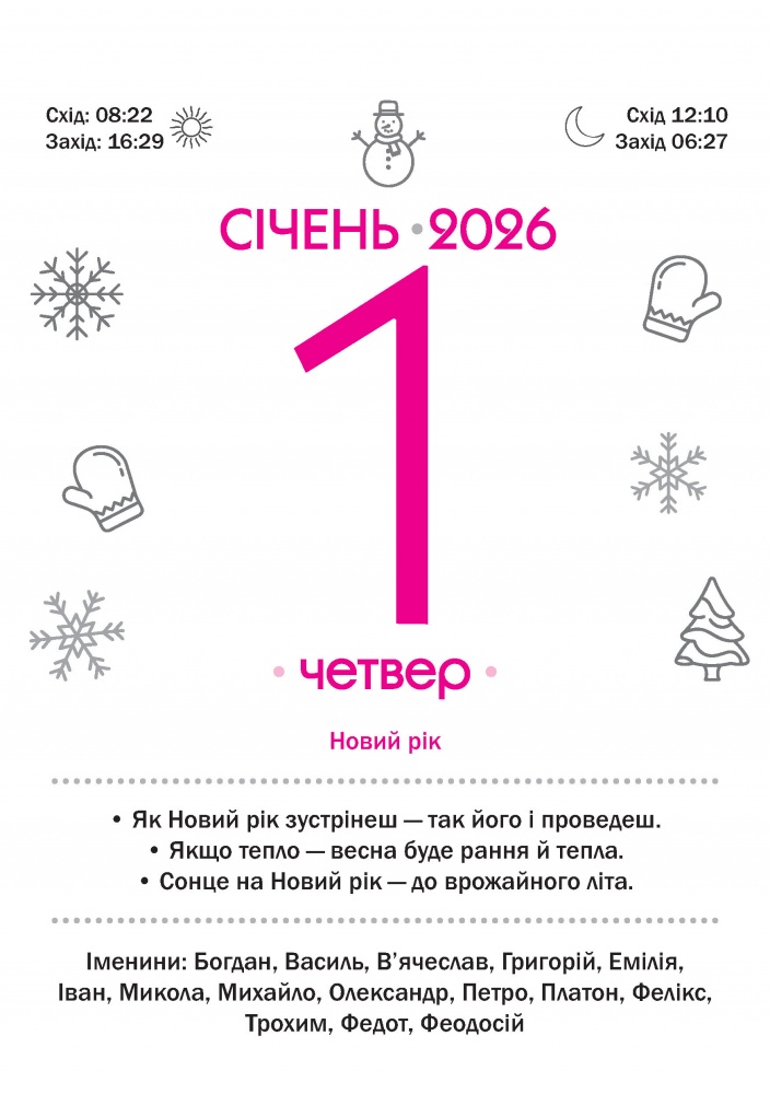 Календар настінний Діана Плюс