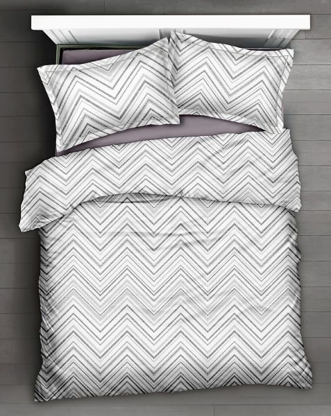 Комплект постільної білизни Twist сімейний сірий La Nuit 
