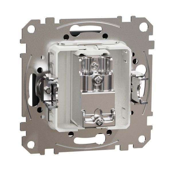 Розетка TV оконечная Schneider Electric Sedna Design без шторок без крышки черный SDD114471