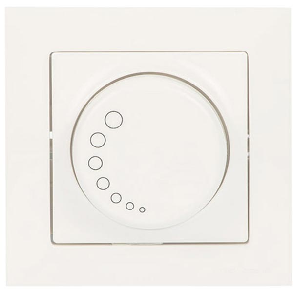 Світлорегулятор з підсвіткою Mutlusan Candela 1000 Вт білий