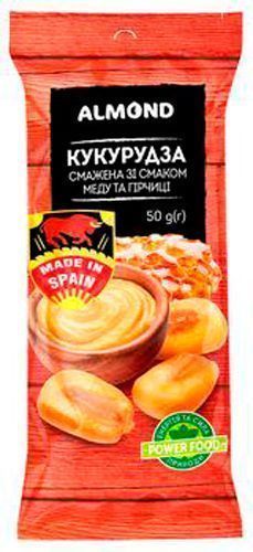 Кукурудза Almond смажена зі смаком меду та гірчиці 50 г