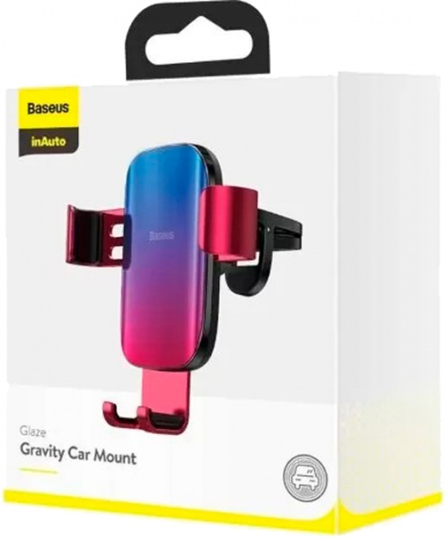 Тримач для смартфона Glaze Gravity Car Mount BASEUS SUYL-LG09 червоний