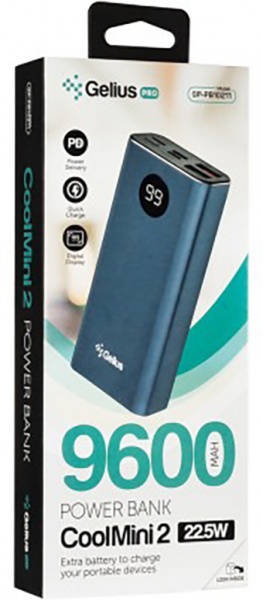 Внешний аккумулятор (Powerbank) Gelius Pro CoolMini 2 9600 m/Ah blue PD GP-PB10-211 