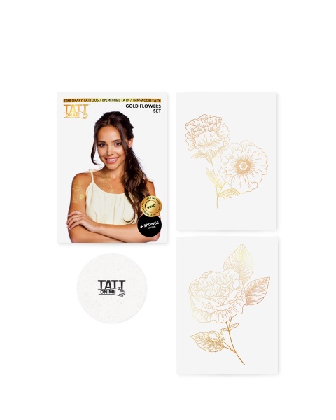 Тату тимчасове TATTon.me Gold Flower Set