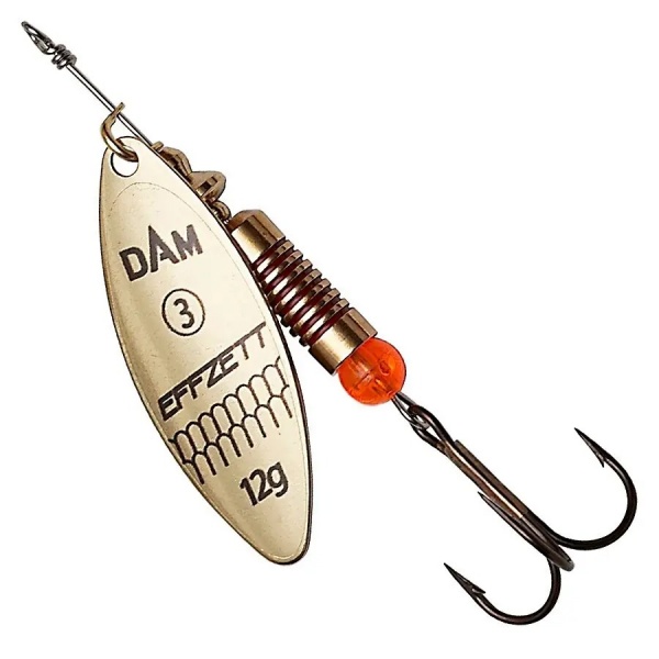 Блесна-вертушка DAM 4 г Effzett Predator (gold) золото