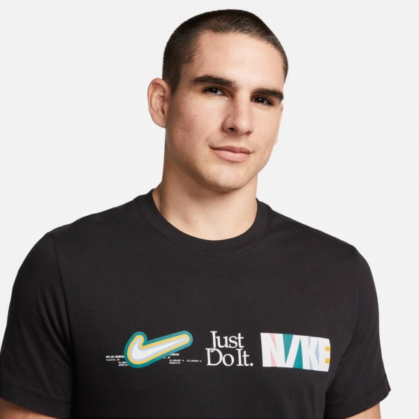 Футболка Nike M NSW TEE NEW DNA LBR FB9774-010 р.M чорний