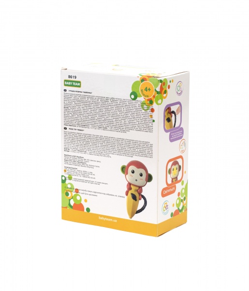 Іграшка музична Baby Team Мавпочка 8619