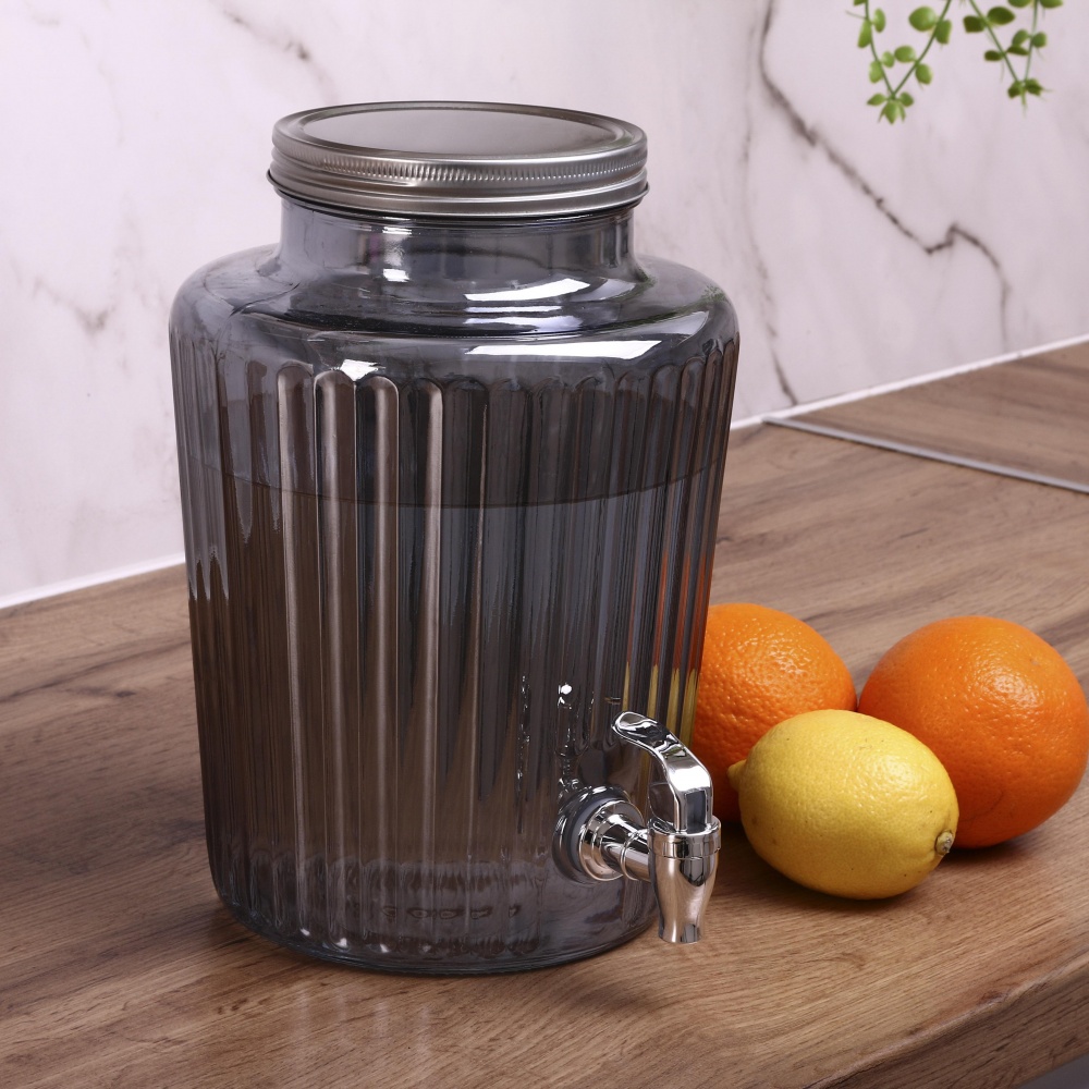 Емкость для напитков Electro Grey 5,7 л с крышкой и краном