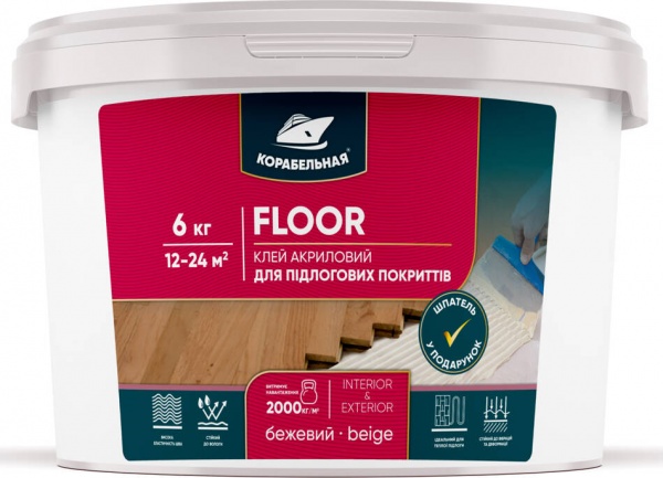 Клей для напольных покрытий FLOOR 6 кг