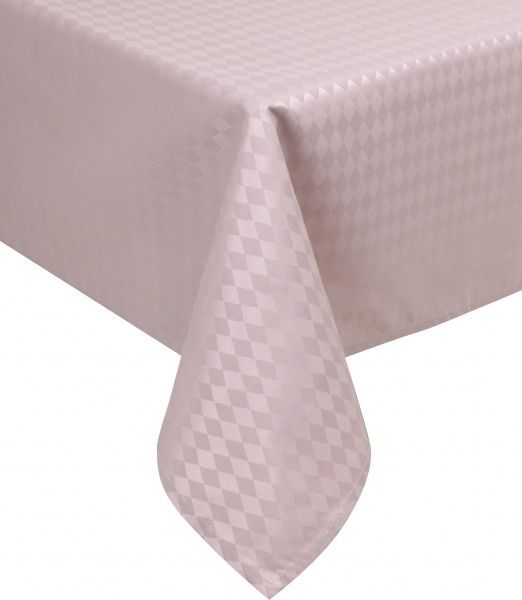 Скатерть Журавинка Ромбы тауп 150x260 см нежно-розовый La Nuit 