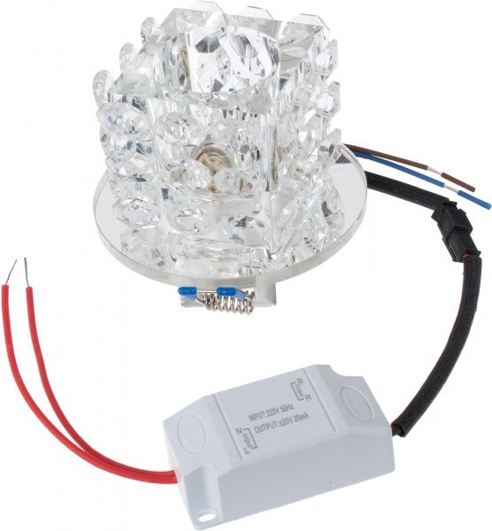 Светильник точечный LightMaster с RGB-подсветкой 35 Вт G9 прозрачный CL1058 