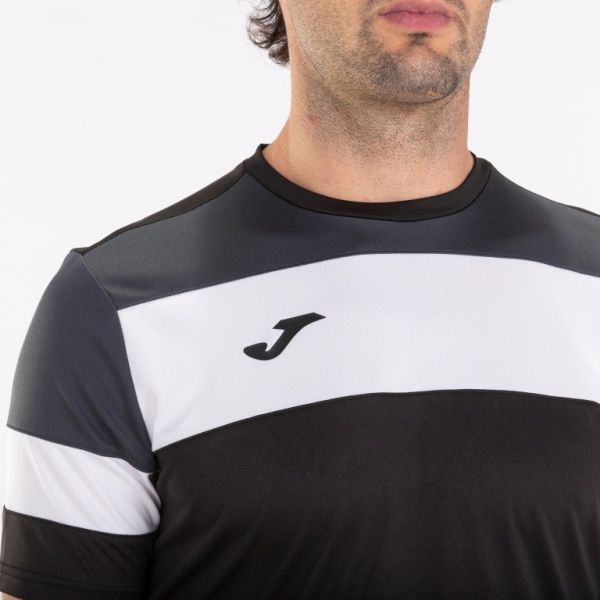 Футболка Joma CREW IV T-SHIRT BLACK-ANTHRACITE S/S 101534.110 S чорний