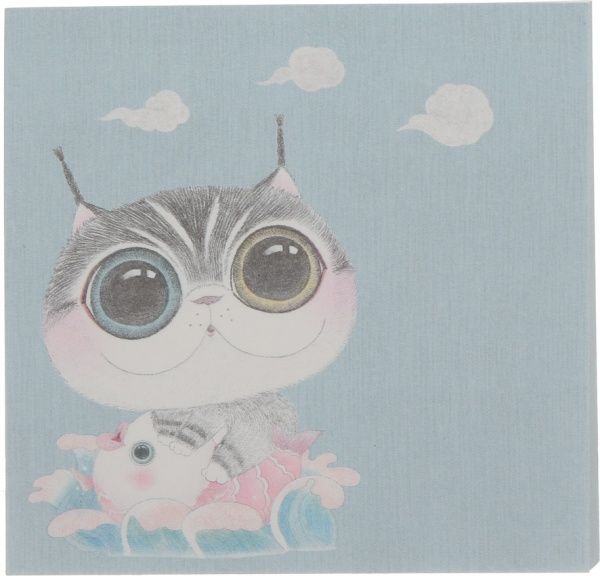 Папір для нотаток Великі оченята блакитні