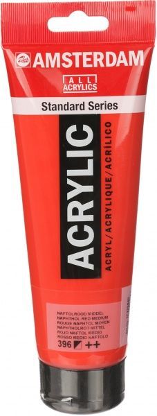 Краска акриловая № 396 Нафталовый красный средний 250 мл Amsterdam Standart Royal Talens