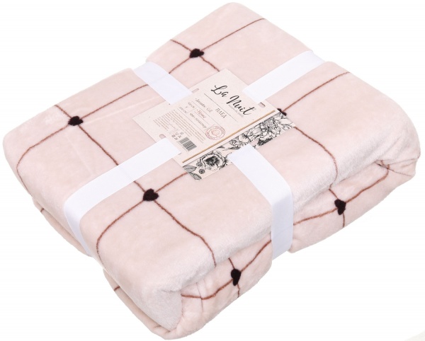 Плед Frannel Cell 160x200 см розовый La Nuit 