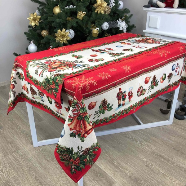 Скатерть Свято 95x100 см красный Прованс 
