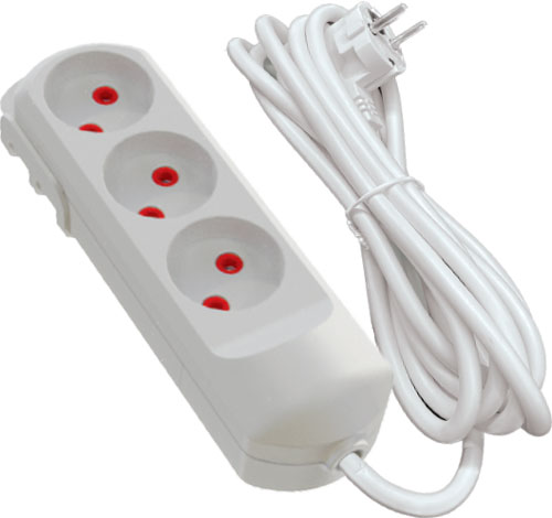 Удлинитель Neomax с заземлением 3 гн. белый 5 м NX501305 