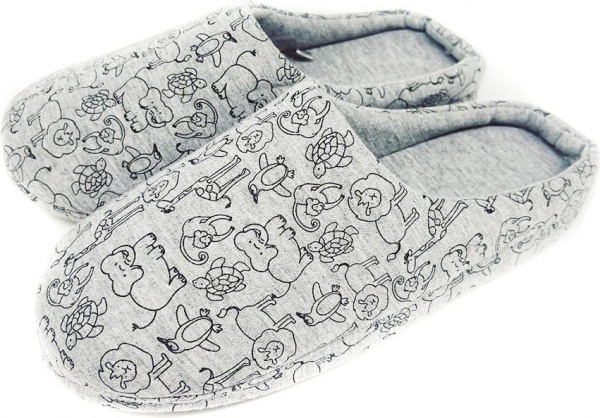 Тапки домашние La Nuit Home Анимал р.40 серый 