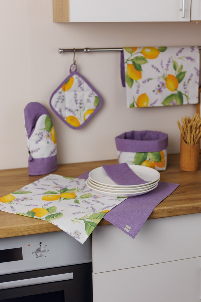 Чехол для приборов La Nuit Lemons & Lavender Лаванда 10x24 см