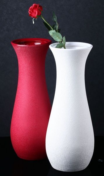 Ваза керамическая бордовая Осень Шелк 60 см Наша Кераміка