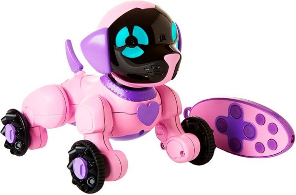 Игрушка интерактивная Wow Wee маленький щенок Чип розовый