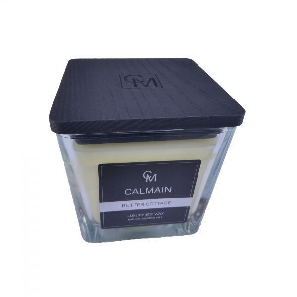 Свеча в стакане ароматическая Calmain Масляный коттедж 75 г Dr. Marcus