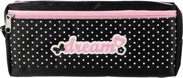 Пенал шкільний Dreams 2 відділення Olli рожевийчорний