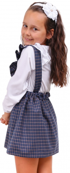 Юбка школьная 4454/3 Sasha р.128 синий 