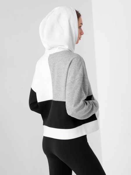 Джемпер 4F H4Z21-BLD022-10S р. S біло-сірий