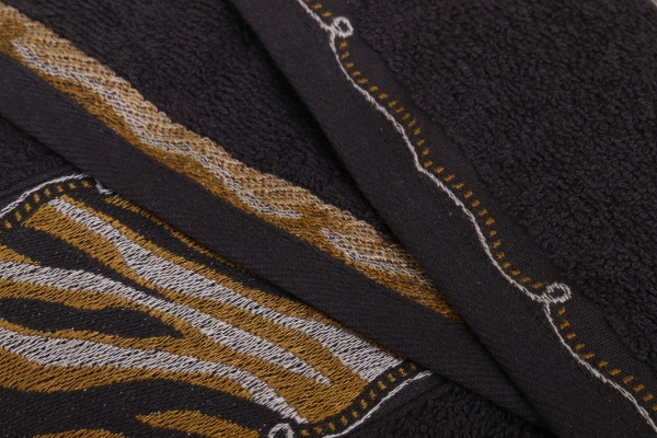 Набір рушників Tiger 2 шт. антрацит Karna 