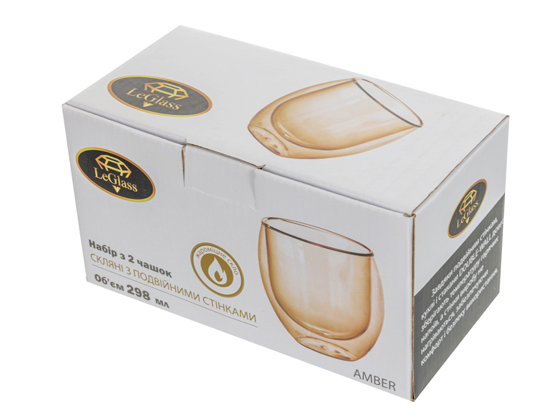 Набор чашек LeGlass Amber 298 мл 2 шт. 605-007