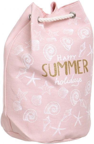 Рюкзак пляжний Summer holidays рожевий із малюнком 