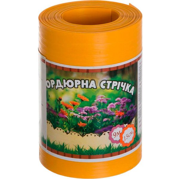Бордюрна стрічка 150x0,65x9000 мм жовта