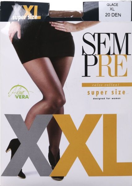 Колготки женские Sempre XXL 20 den glace р. XL загар 
