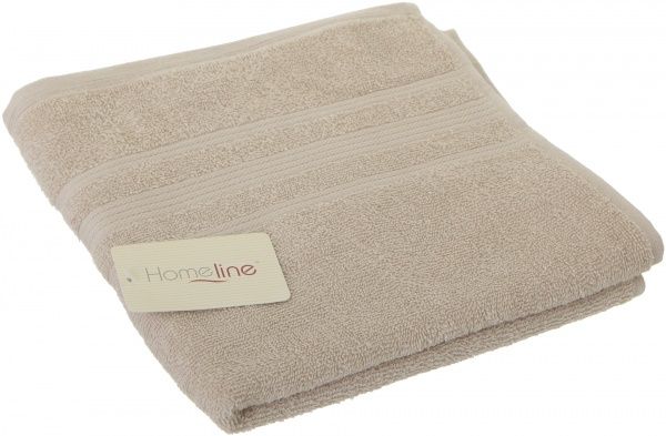Полотенце с полосками 50x90 см бежевый Home Line 