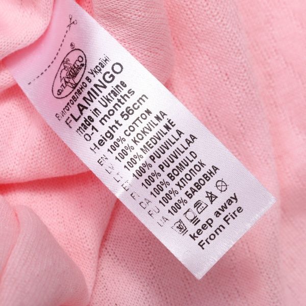 Комбинезон Фламинго ясельный р.62 розовый 365-208 